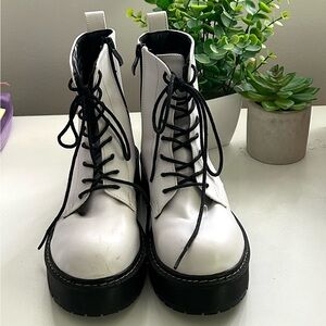 White Platform Boots